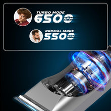 Load image into Gallery viewer, VGR Mens Cordless Hair Clipper Trimmer with Combs Silver