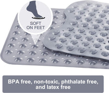 Load image into Gallery viewer, Non Slip Bath Tub Shower Mat with Suction Cups