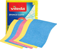 Load image into Gallery viewer, Vileda Sponge Cloth Five Plus One