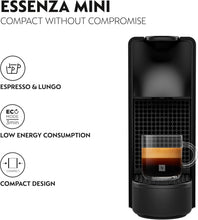 Load image into Gallery viewer, Nespresso Essenza Mini Coffee Machine Piano Black