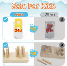 Load image into Gallery viewer, Montessori Wooden Sorting Stacking Toys for Toddlers Kids Educational