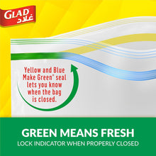 Load image into Gallery viewer, Glad Zipper Food Storage Bags Size 14cm x 16cm 100pcs
