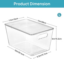 Load image into Gallery viewer, Vtopmart Clear Stackable Storage Bins with Lids Plastic Containers