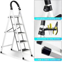 Load image into Gallery viewer, SKY-TOUCH Foldable Ladder Steps Home Folding Stool