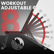 Load image into Gallery viewer, Adjustable Weight Bench Full Body Workout Strength Training Foldable Bench