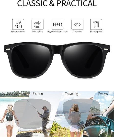 Joopin Square Sunglasses Polarized UV Protection