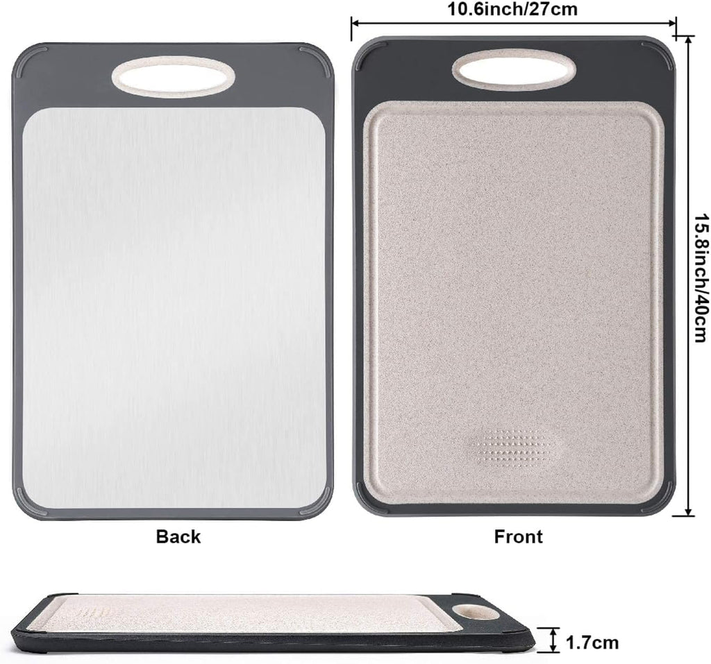 GuanCI Large Stainless Steel Cutting Board