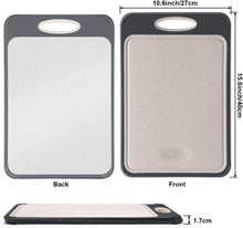 Load image into Gallery viewer, GuanCI Large Stainless Steel Cutting Board