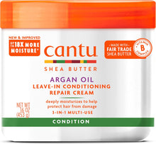 Load image into Gallery viewer, Cantu Argan Oil Leave in Conditioning Repair Cream