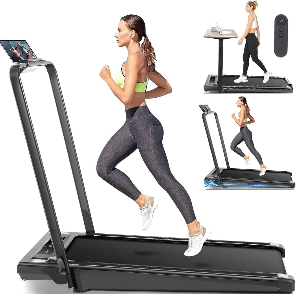 BEAPHIE 2 in1 Foldable Under Desk Treadmill Walking Pad