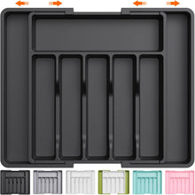 Load image into Gallery viewer, Lifewit Silverware Drawer Organizer Utensil Tray