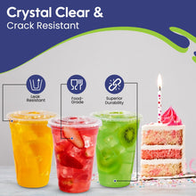 Load image into Gallery viewer, Packing Juice Cup 16Oz Clear Lid Disposable 25 Pieces
