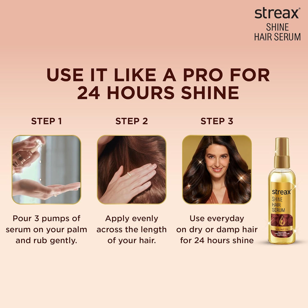 Streax Hair Serum for Women and Men Walnut Oil