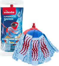 Load image into Gallery viewer, Vileda Supermocio Floor Mop Refill Red Spot Eraser Microfiber