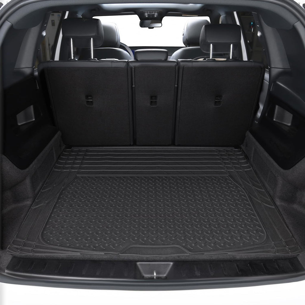 Amazon Basics Heavy Duty Rubber Floor Mats Set for Cars and SUVs