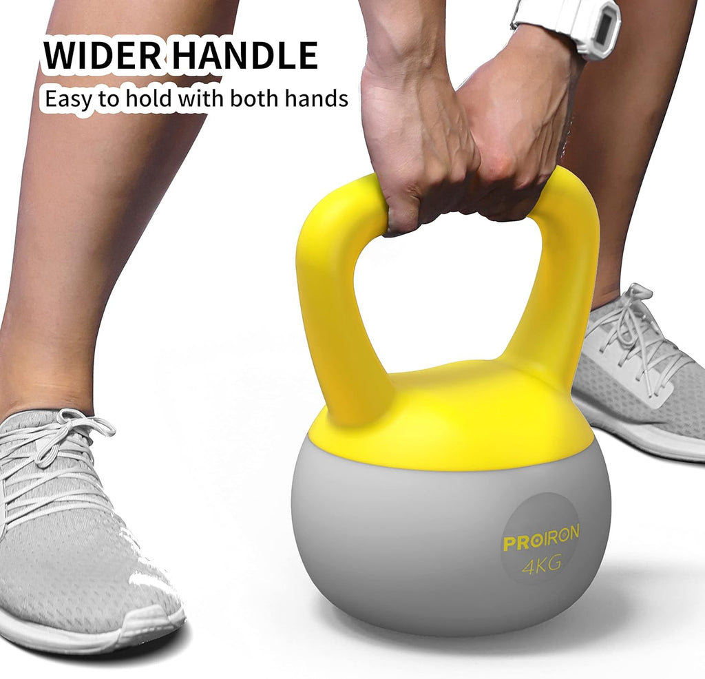 PROIRON Kettlebell PVC Soft Weights Strength Training Kettlebells