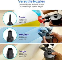 Load image into Gallery viewer, Portable Air Mattress Pump Electric Inflation Pump