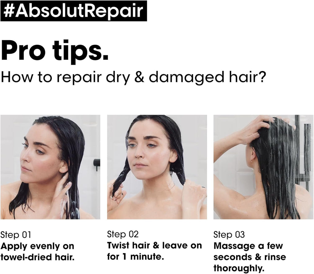 Loreal Absolut Repair Mask For Dry Damaged Hair Repairs