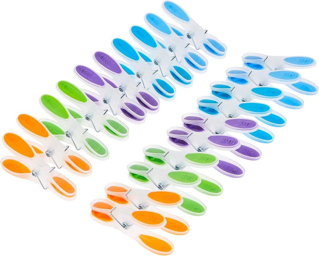 Vileda Soft Pegs Clothespin Soft Grip Weather Resistant