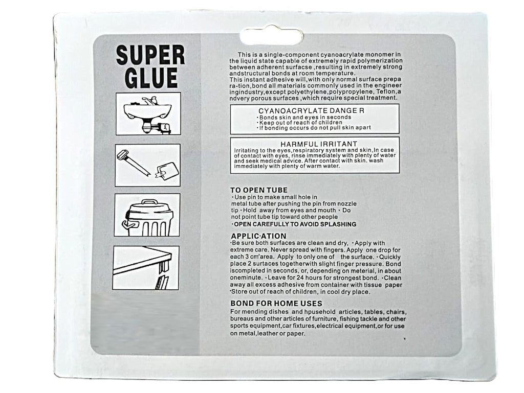 PRIMEBLY Super Glue Instant Bonding Pack of 2