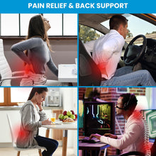 Load image into Gallery viewer, Lumbar Support Pillow for Office Chair Memory Foam Back Cushion