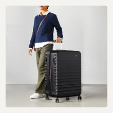 Load image into Gallery viewer, Amazon Basics Hardside Spinner Luggage Black