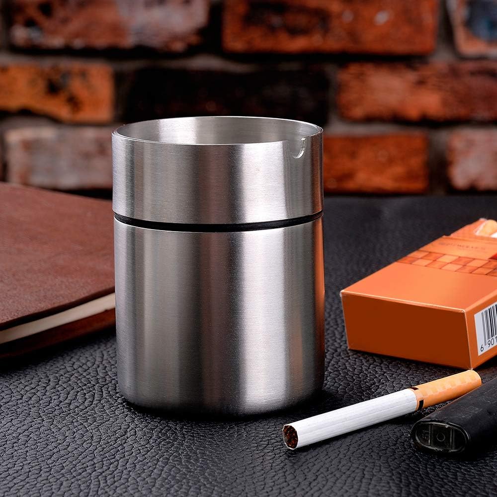 Stainless Steel Ashtray for Household Office Garden Large