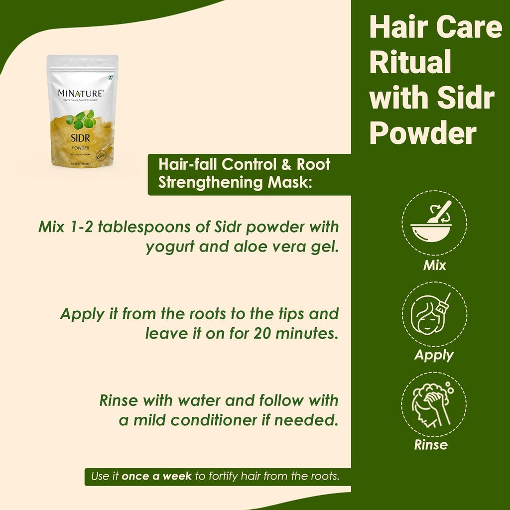 Natural Sidr Powder for Hair Conditioner