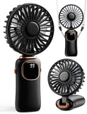 Portable Handheld Fan with LED Display and Battery