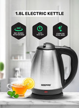 Load image into Gallery viewer, Electric Tea Kettle Auto Shut Off Stainless Steel