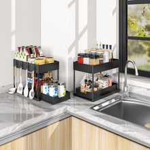 Load image into Gallery viewer, Under Sink Shelf Storage Organiser with Sliding Drawer