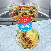 Load image into Gallery viewer, Borosil Klipn Store Round Glass Storage Container