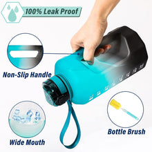 Load image into Gallery viewer, GIFUBOWA Half Gallon Water Bottle with Handle and Straw