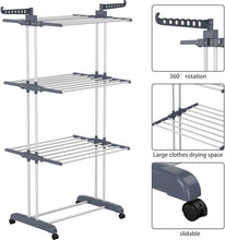 Load image into Gallery viewer, HOMIDEC Clothes Drying Rack Oversized Foldable Stainless Steel