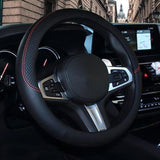 SHIAWASENA Car Steering Wheel Leather Cover Universal