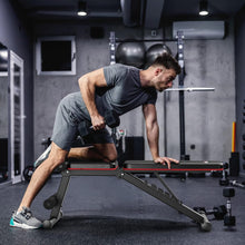 Load image into Gallery viewer, Adjustable Weight Bench Full Body Workout Strength Training Foldable Bench