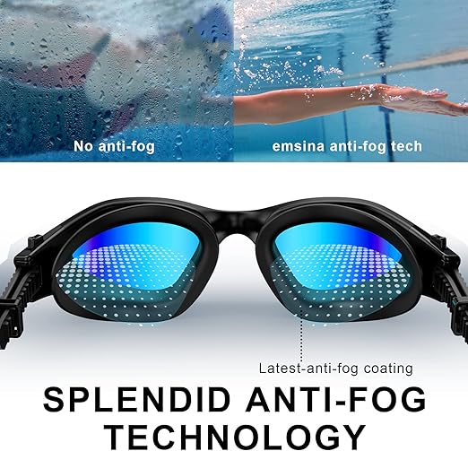 Emsina Swim Goggles G1 Polarized Anti Fog Adult