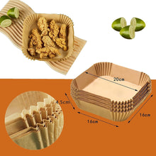 Load image into Gallery viewer, Air Fryer Disposable Paper Liners Non Stick Oil Proof Parchment Paper
