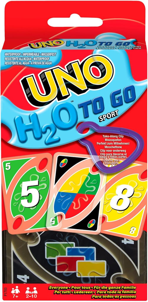 Mattel Games UNO H20 water resistant cards game extra durable