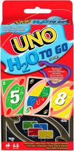 Load image into Gallery viewer, Mattel Games UNO H20 water resistant cards game extra durable
