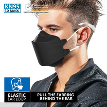 Load image into Gallery viewer, KIMARS HD Face Mask Adult Black 50 Count Unisex