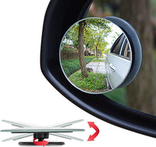 Load image into Gallery viewer, Ampper Blind Spot Round HD Glass Convex Rear View Mirror Car