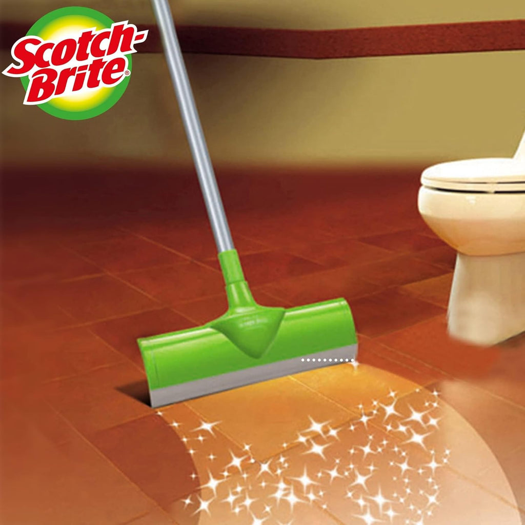 Scotch-Brite Floor Squeegee with Stick Multipurpose Rubber