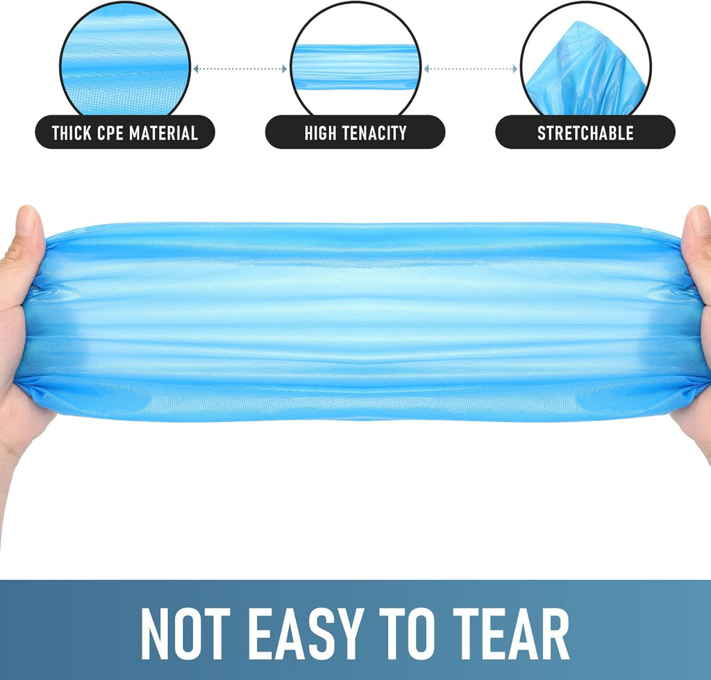 Disposable Non Slip Shoe Covers Indoors Waterproof Blue
