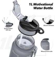 Load image into Gallery viewer, Motivational Large Water Bottle Tritan Plastic Leak Proof