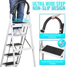 Load image into Gallery viewer, SKY-TOUCH Foldable Ladder Steps Home Folding Stool