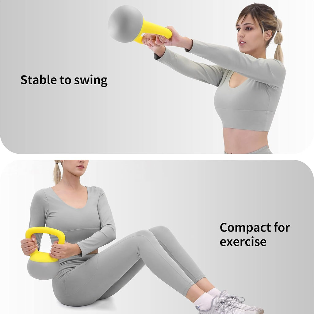 PROIRON Kettlebell PVC Soft Weights Strength Training Kettlebells