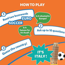 Load image into Gallery viewer, Guess in 10 Countries of the World Card Game for Kids