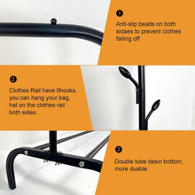 Load image into Gallery viewer, Multipurpose Clothing Garment Rack with Shelves and Storage