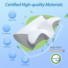 Load image into Gallery viewer, Memory Foam Cervical Pillow Ergonomic Contour Orthopedic Pillow